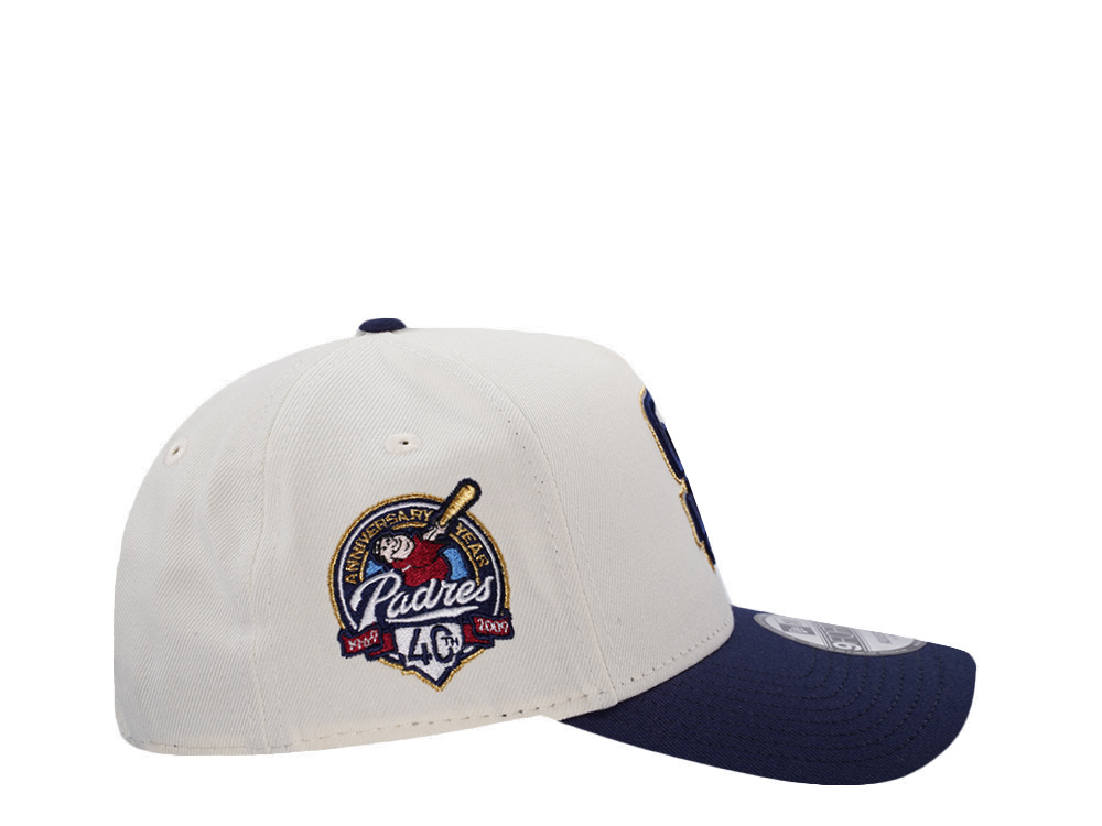 New Era San Diego Padres 40th Anniversary Chrome Two Tone Edition 9Forty A Frame Snapback Gorra