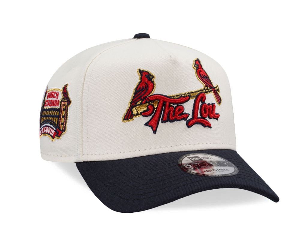 New Era St. Louis Cardinals Busch Stadium Chrome Two Tone Edition 9Forty A Frame Snapback Gorra