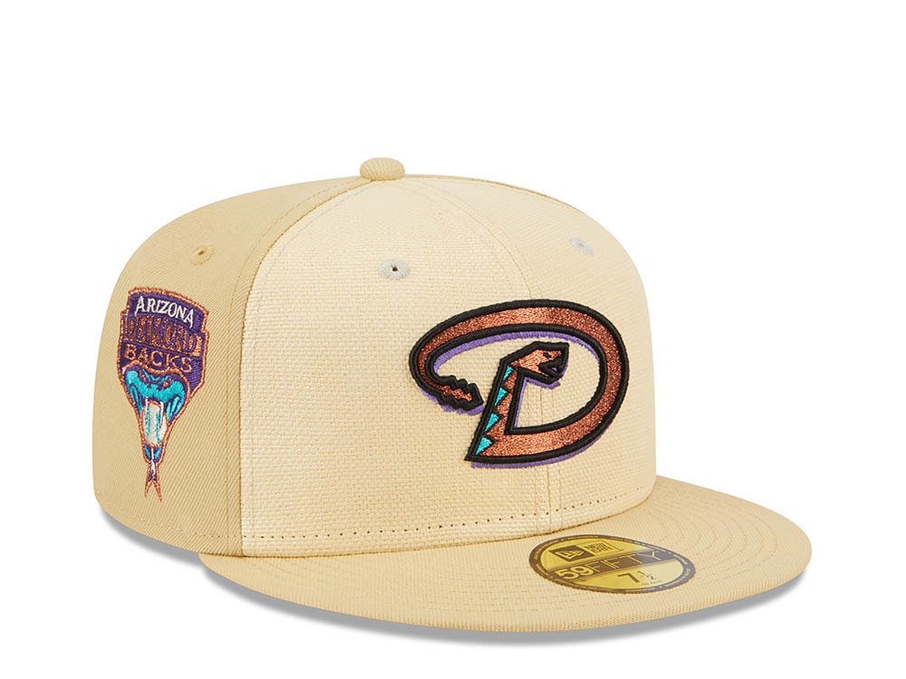 New Era Arizona Diamondbacks Raffia Front Vegas Gold Edition 59Fifty Fitted Gorra
