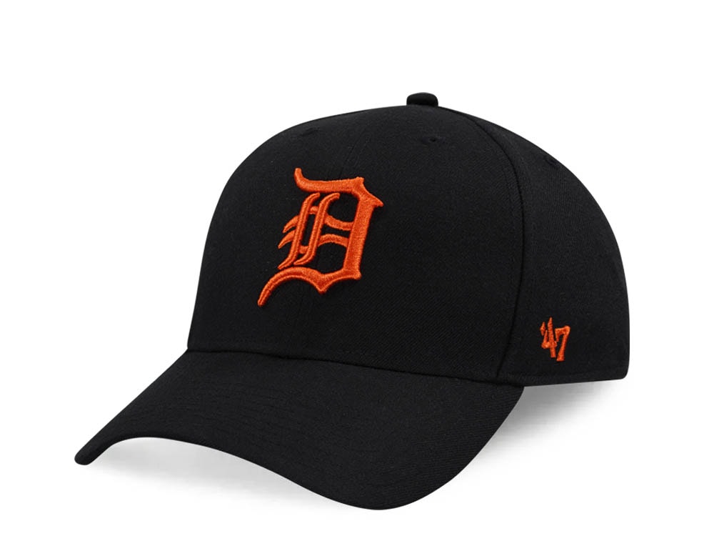 47Brand Detroit Tigers Black MVP Snapback Gorra