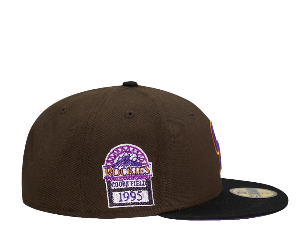 New Era Colorado Rockies Coors Field 1995 Chocolate Two Tone Prime Edition 59Fifty Fitted Gorra