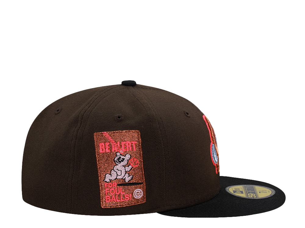 New Era Chicago Cubs Be Alert Walnut Two Tone Edition 59Fifty Fitted Gorra