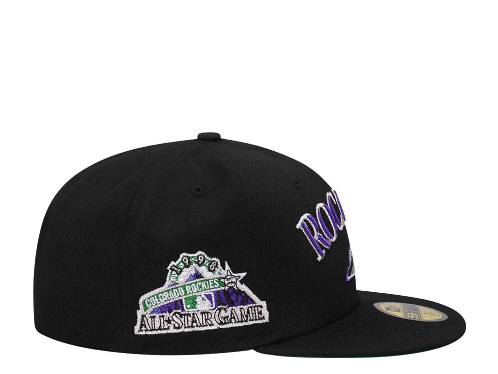 New Era Colorado Rockies All Star Game 1998 Black Throwback Edition 59Fifty Fitted Gorra