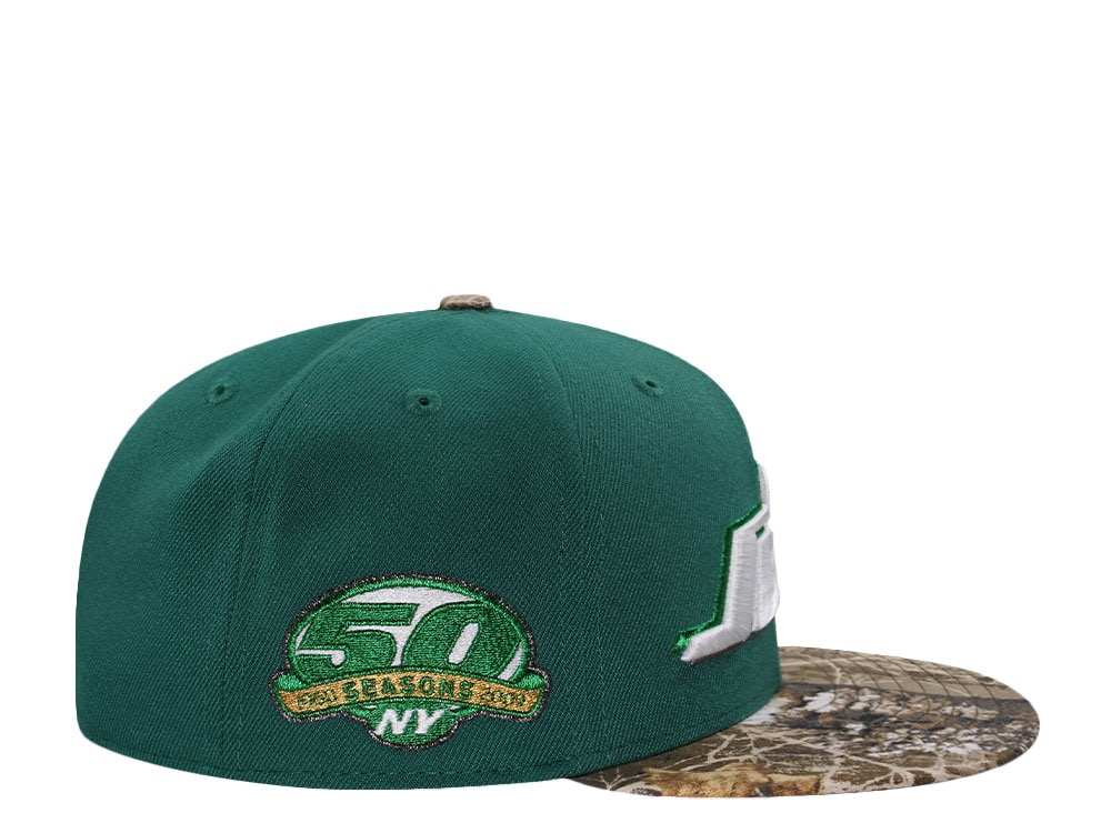 New Era New York Jets 50 Seasons Realtree Two Tone Edition 59Fifty Fitted Gorra