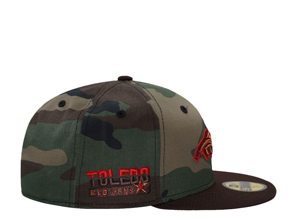 New Era Toledo Mud Hens Camo Copper Two Tone Edition 59Fifty Fitted Gorra