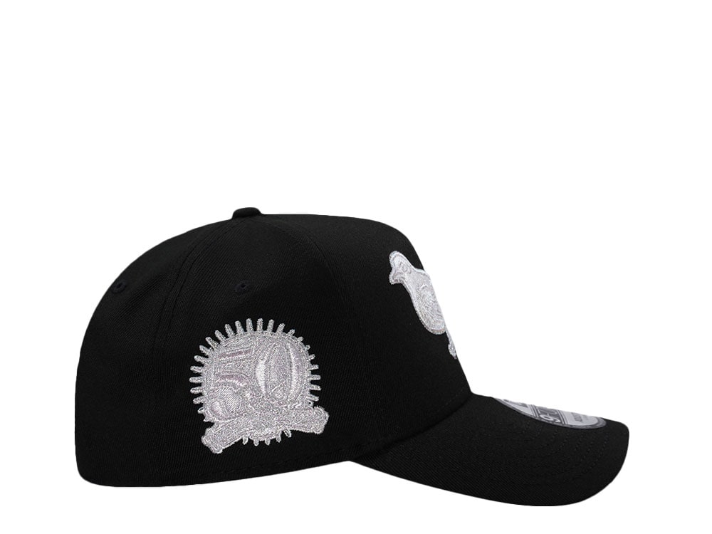 New Era Baltimore Orioles 50th Anniversary Black Metallic Edition 9Forty A Frame Snapback Gorra