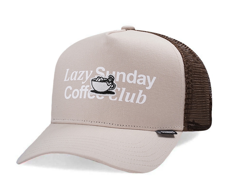 Djinns HFT Guy in a Cup Creme Trucker Snapback Gorra