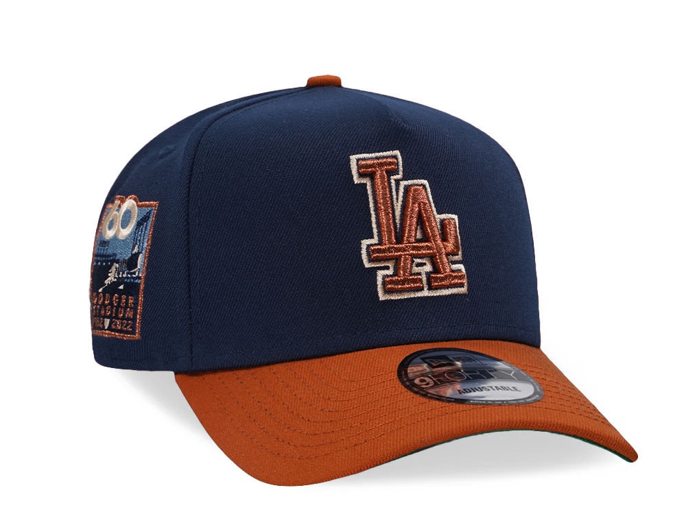 New Era Los Angeles Dodgers 60th Anniversary Copper Two Tone 9Forty A Frame Snapback Gorra