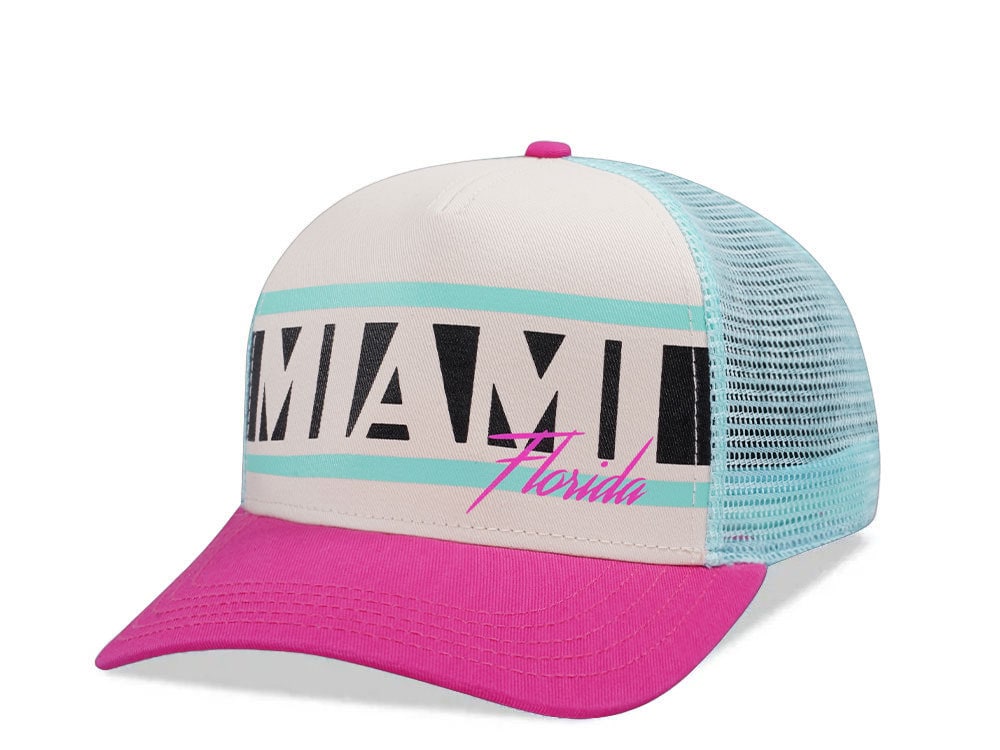American Needle Miami Sinclair Ivory Edition Trucker Snapback Gorra