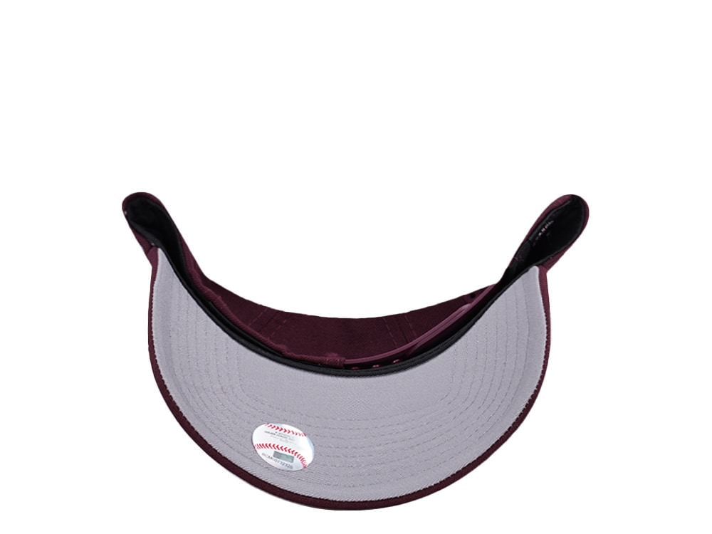 New Era Toronto Blue Jays 50th Anniversary Maroon Prime Edition 9Forty A Frame Snapback Gorra