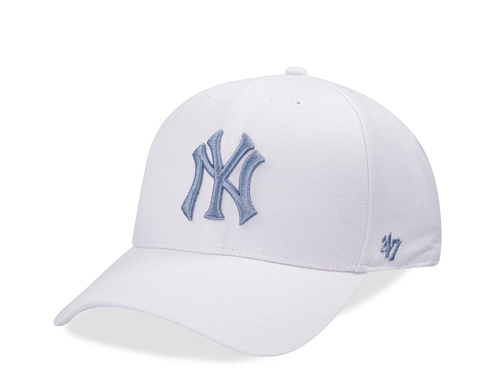 47Brand New York Yankees White MVP Snapback Gorra