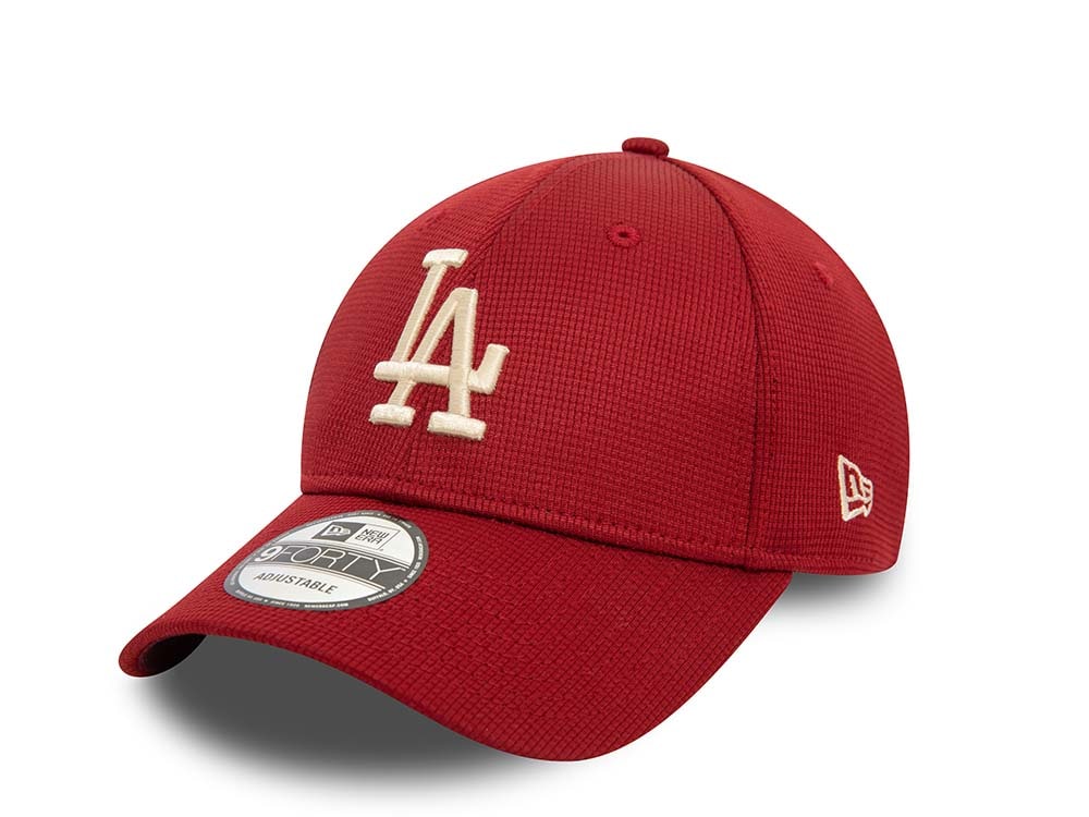 New Era Los Angeles Dodgers Maroon 9Forty Strapback Gorra