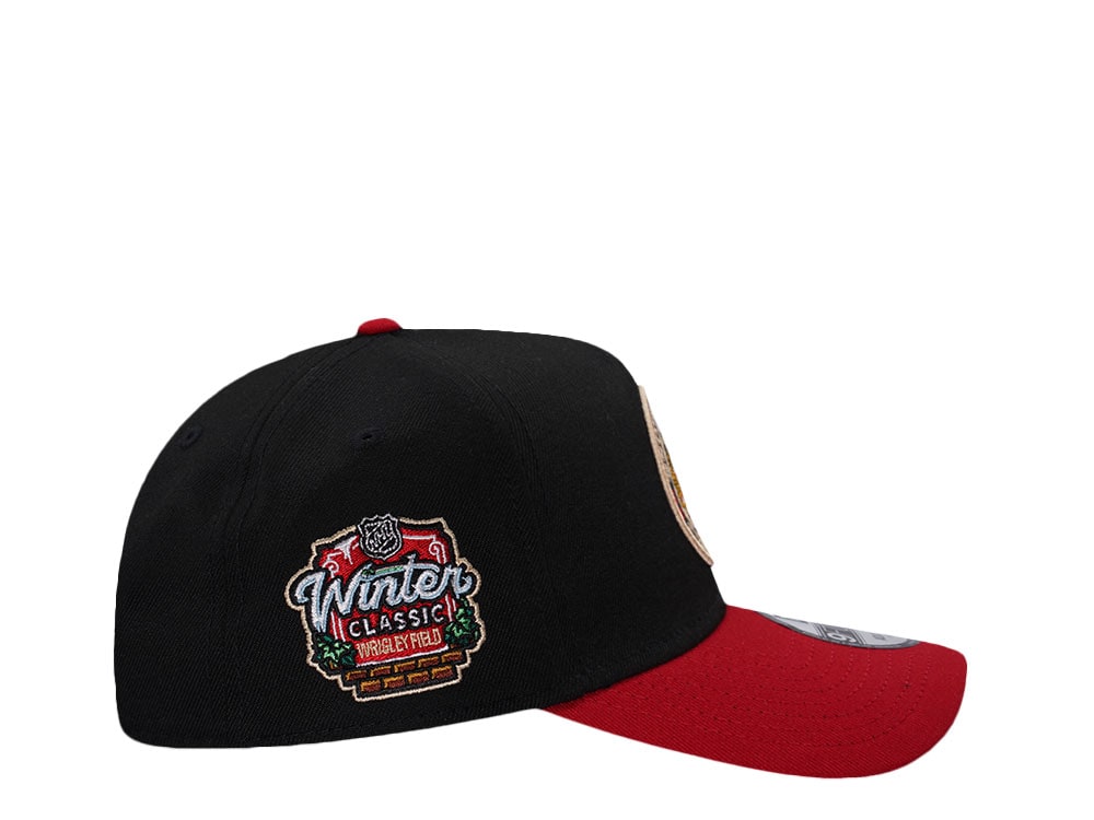 New Era Chicago Blackhawks Winter Classic Wrigley Field Black Two Tone Edition 9Forty A Frame Snapback Gorra