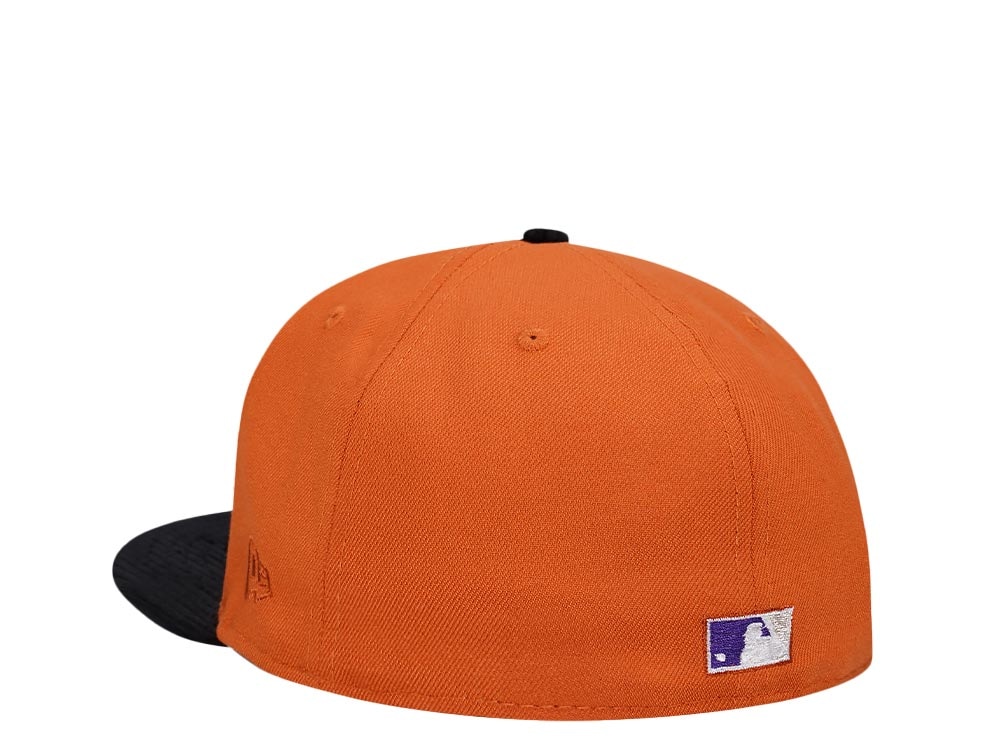 New Era Houston Astros 45 Years Cord Visor Edition Orange 59Fifty Fitted Gorra