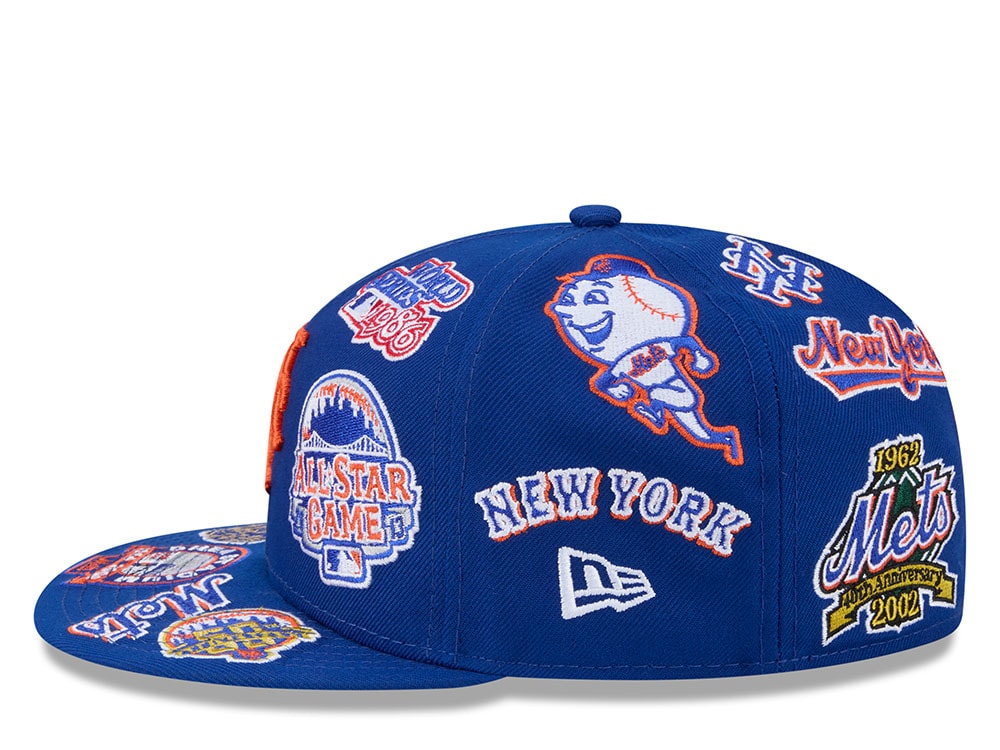 New Era New York Mets All Over Blue Edition 59Fifty Fitted Gorra