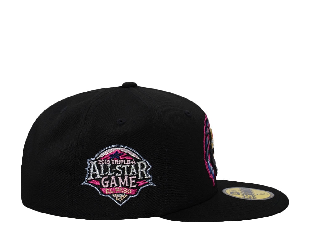 New Era El Paso Chihuahuas All Star Game 2019 Pink Black Prime Edition 59Fifty Fitted Gorra