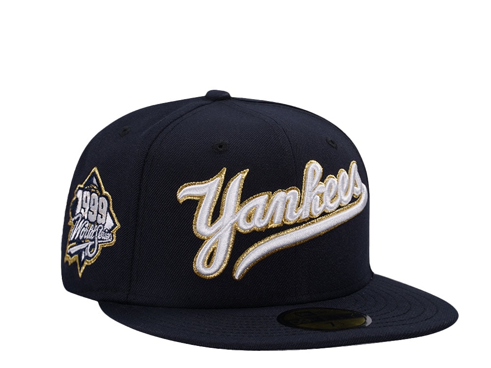 New Era New York Yankees World Series 1999 Navy Gold Edition 59Fifty Fitted Gorra