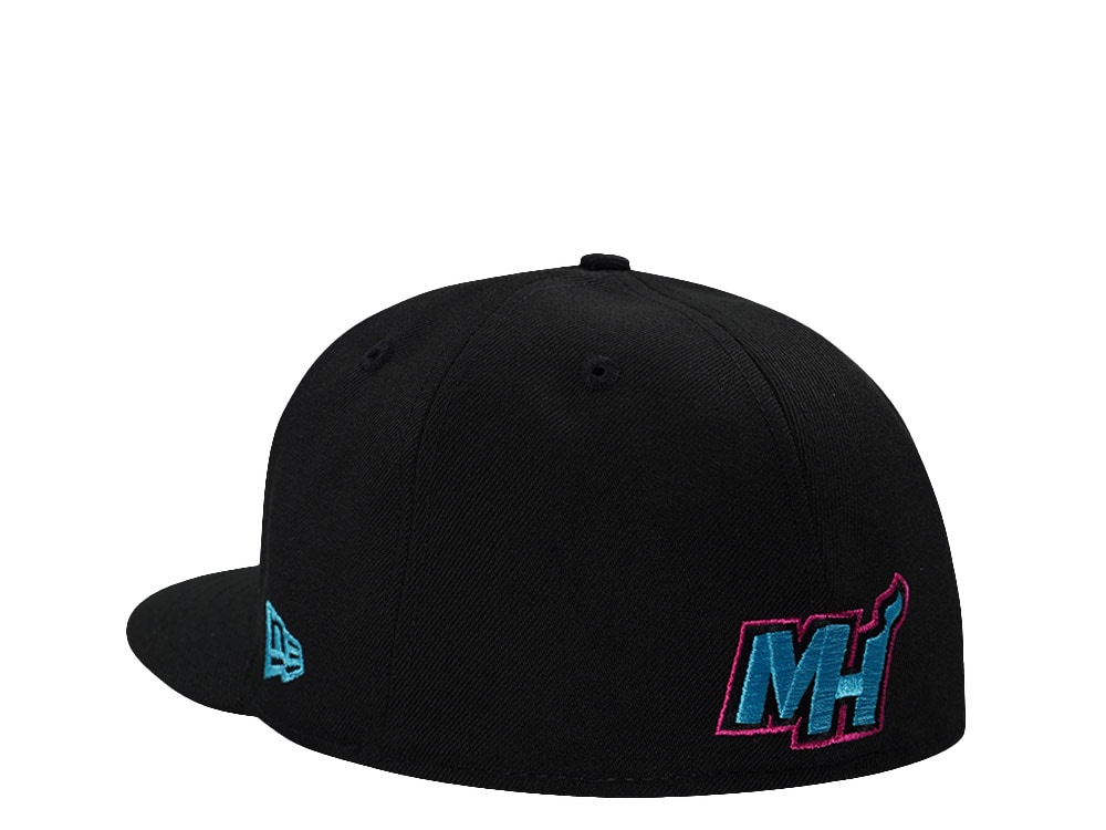 New Era Miami Heat NBA on NBC Black Prime Edition 59Fifty Fitted Gorra