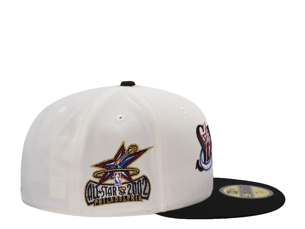 New Era Philadelphia 76ers All Star Game 2002 Chrome Two Tone Edition 59Fifty Fitted Gorra