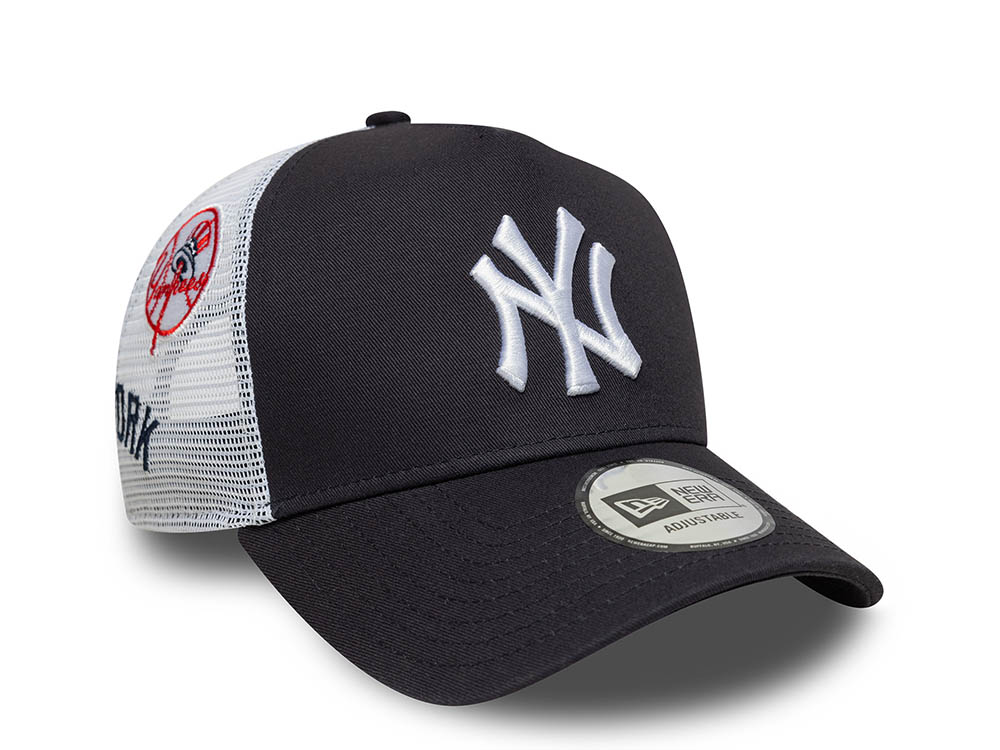 New Era New York Yankees Multi Patch 9Forty A Frame Trucker Snapback Gorra