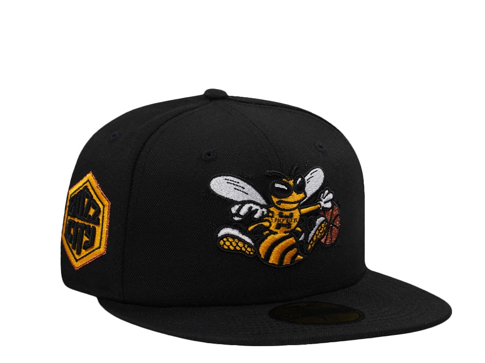 New Era Charlotte Hornets Buzz City Black Prime Edition 59Fifty Fitted Gorra