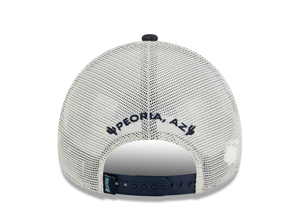 New Era Seattle Mariners M Patch Black 9Forty A Frame Trucker Snapback Gorra