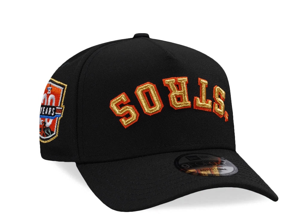 New Era Houston Astros 20th Anniversary Metallic Prime Edition 9Forty A Frame Snapback Gorra