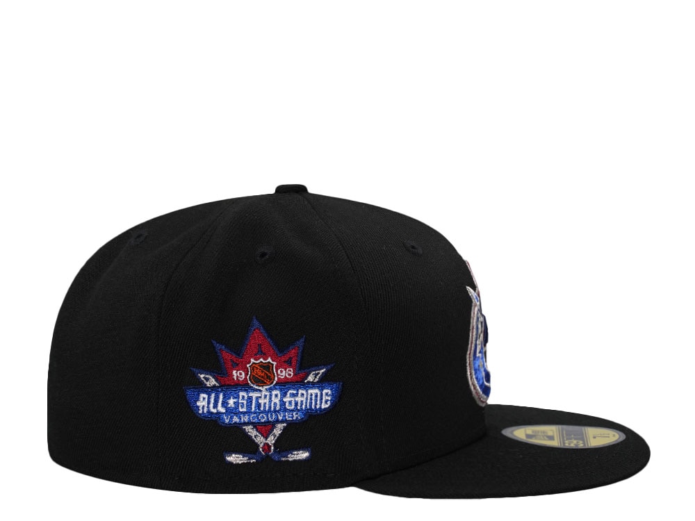 New Era Vancouver Canucks All Star Game 1998 Black Throwback Edition 59Fifty Fitted Gorra
