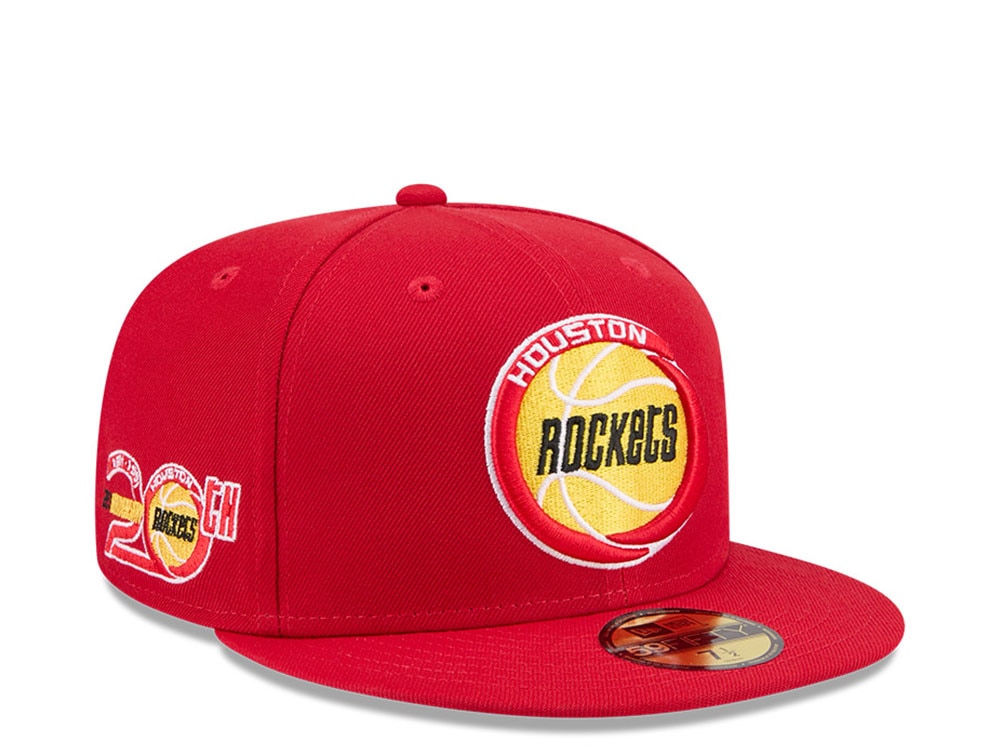 New Era Houston Rockets HWC 20th Anniversary Red 59Fifty Fitted Gorra