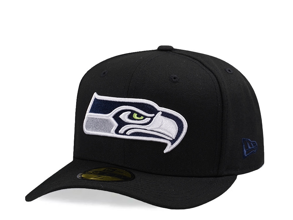 New Era Seattle Seahawks Black Prime Edition Pre Curved 59Fifty Fitted Gorra