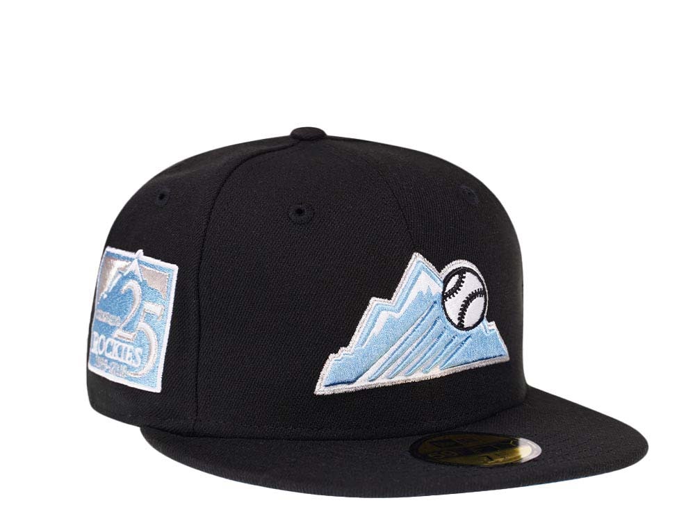 New Era Colorado Rockies 25th Anniversary Glacier Blue Silver Edition 59Fifty Fitted Gorra