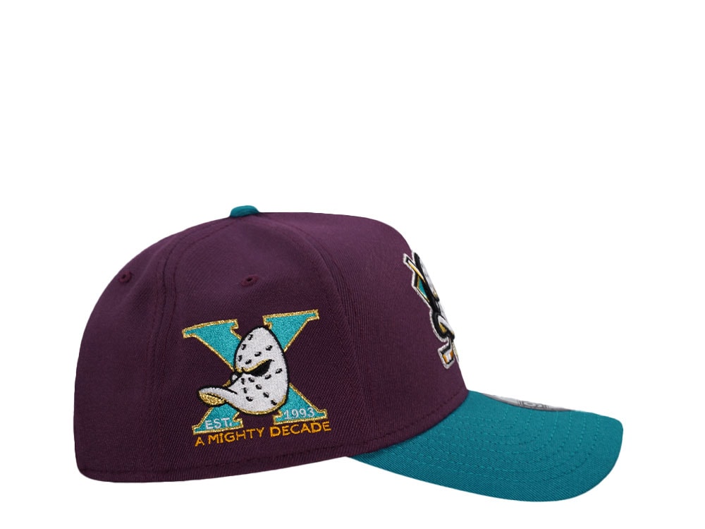 New Era Anaheim Ducks 10th Anniversary Throwback Edition 9Forty A Frame Snapback Gorra
