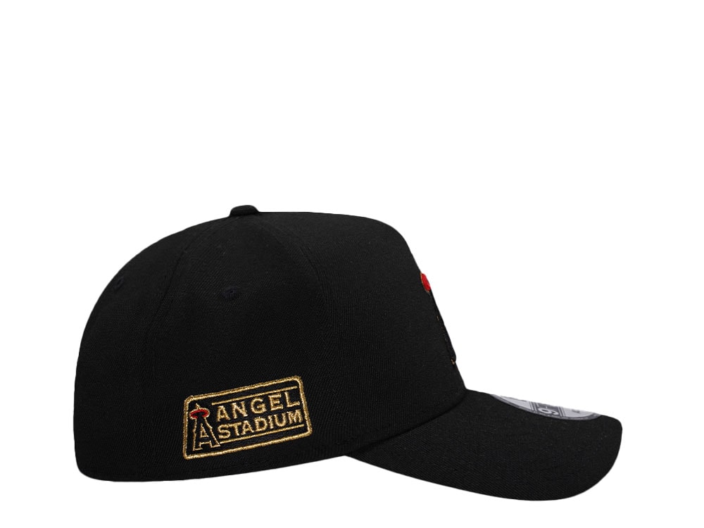 New Era Anaheim Angels Angels Stadium Black Gold 9Forty A Frame Snapback Gorra