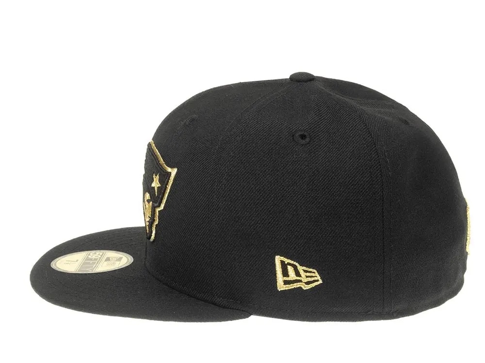 New Era New England Patriots All About Black and Gold 59Fifty Fitted Gorra