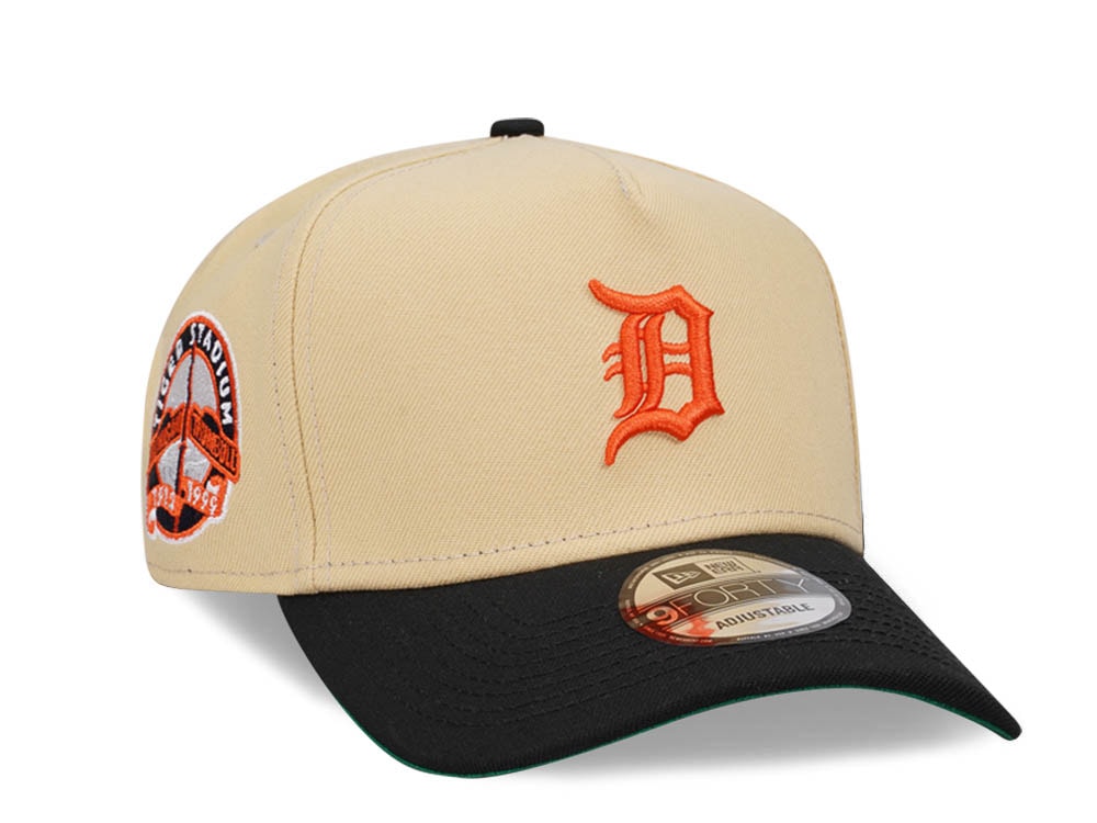 New Era Detroit Tigers Tiger Stadium Two Tone Throwback 9Forty A Frame Snapback Gorra