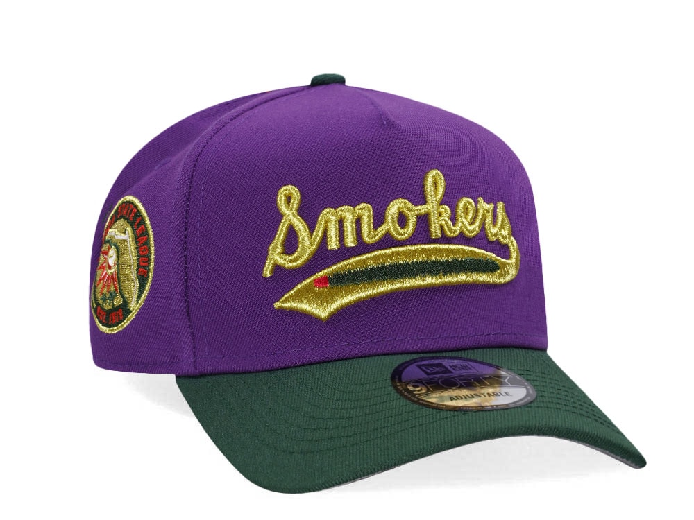 New Era Tampa Smokers Purple Gold Two Tone Edition 9Forty A Frame Snapback Gorra