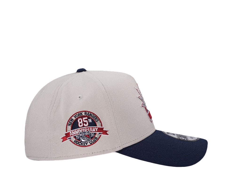 New Era New York Rangers 85th Anniversary Chrome Two Tone Edition 9Forty A Frame Snapback Gorra