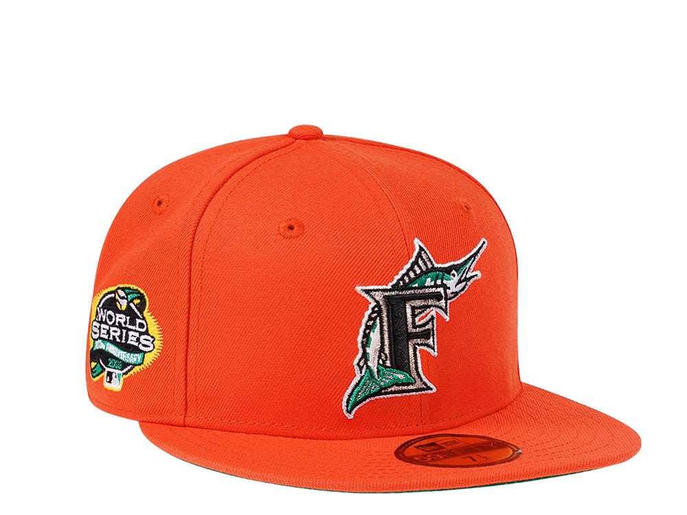 New Era Florida Marlins World Series 2003 Orange Flash Edition 59Fifty Fitted Gorra