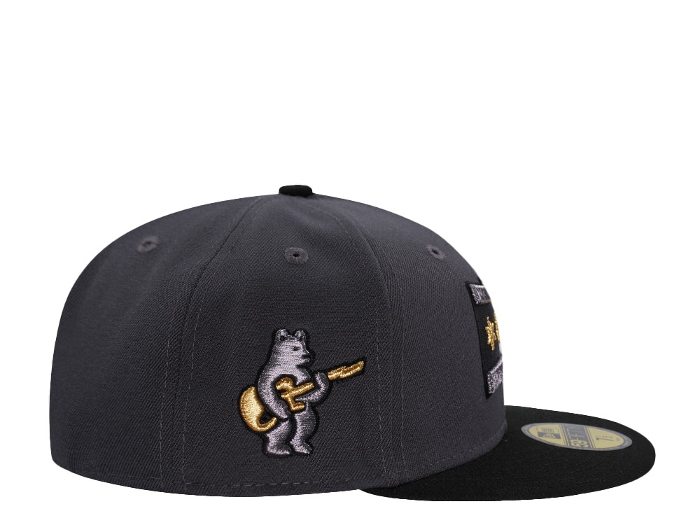 New Era Chicago Cubs Metallic Dark Graphite Two Tone Edition 59Fifty Fitted Gorra