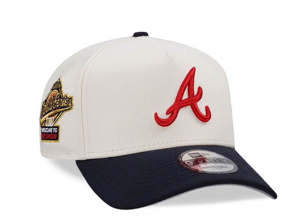 New Era Atlanta Braves World Series 1995 Chrome Prime Two Tone Edition 9Forty A Frame Snapback Gorra