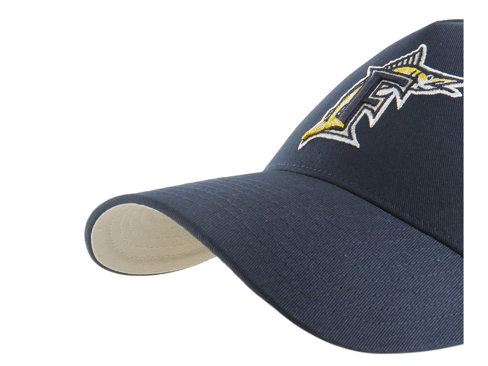 47Brand Miami Marlins Cooperstown Navy Edition MVP Snapback Gorra