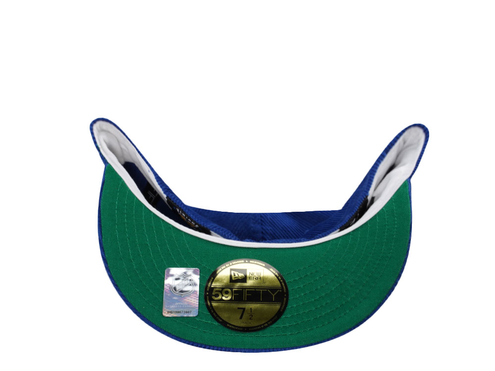 New Era Winnipeg Jets Heritage Classic Blue Corduroy Throwback Edition 59Fifty Fitted Gorra