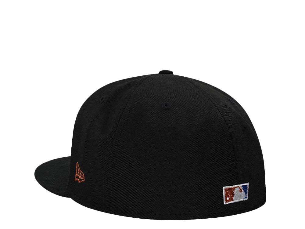 New Era Philadelphia Phillies Veterans Stadium Black Copper Throwback Edition 59Fifty Fitted Gorra