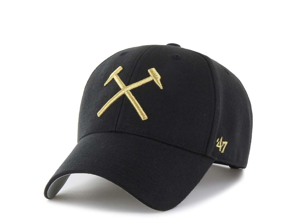 47Brand West Ham UFC Black Metallic MVP Snapback Gorra