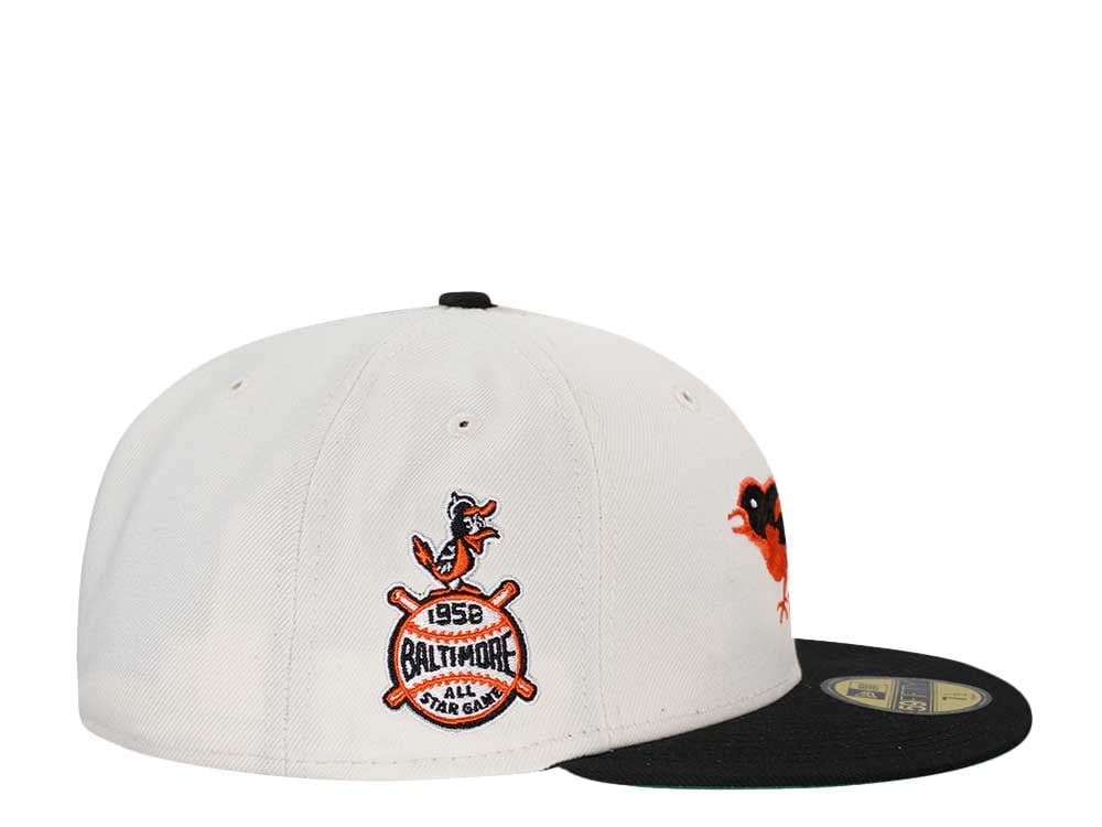 New Era Baltimore Orioles All Star Game 1958 Throwback Two Tone Edition 59Fifty Fitted Gorra