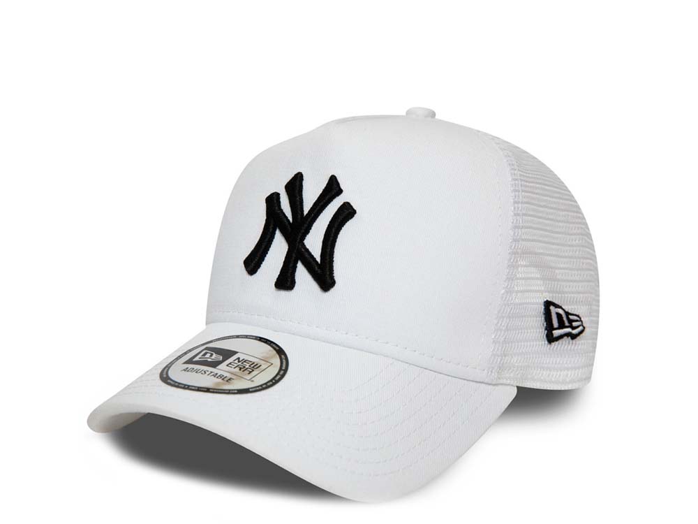 New Era New York Yankees White A Frame Trucker Snapback Gorra