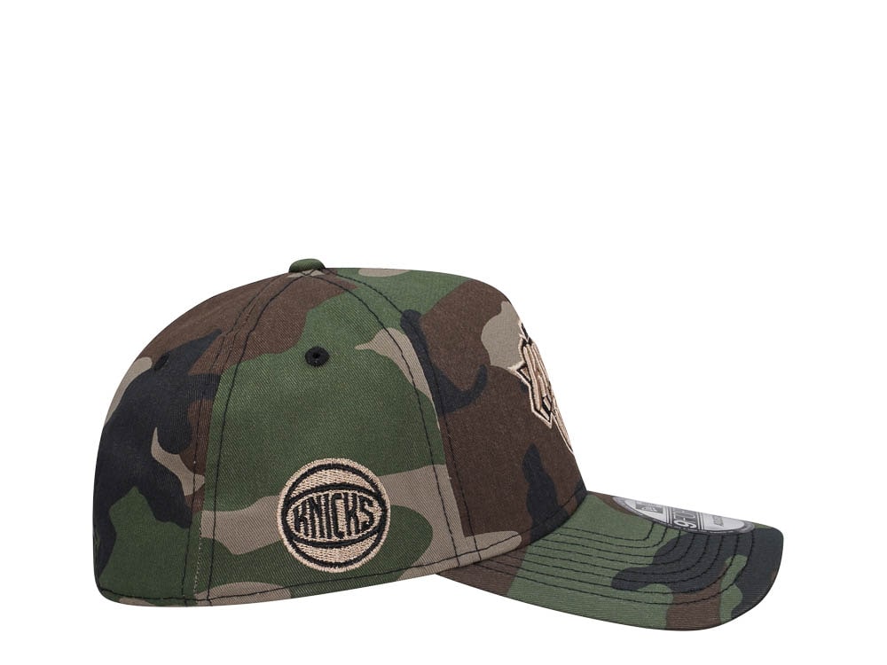 New Era New York Knicks C Dub Camo 9Forty A Frame Snapback Gorra
