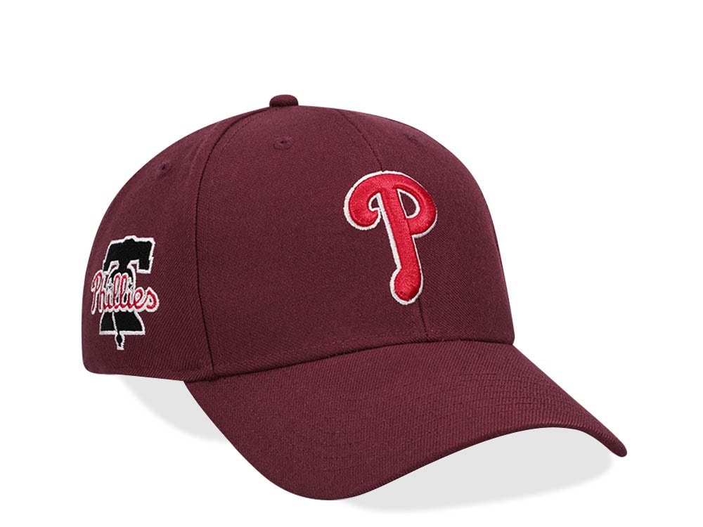 47Brand Philadelphia Phillies Dark Maroon Sure Shot MVP Snapback Gorra