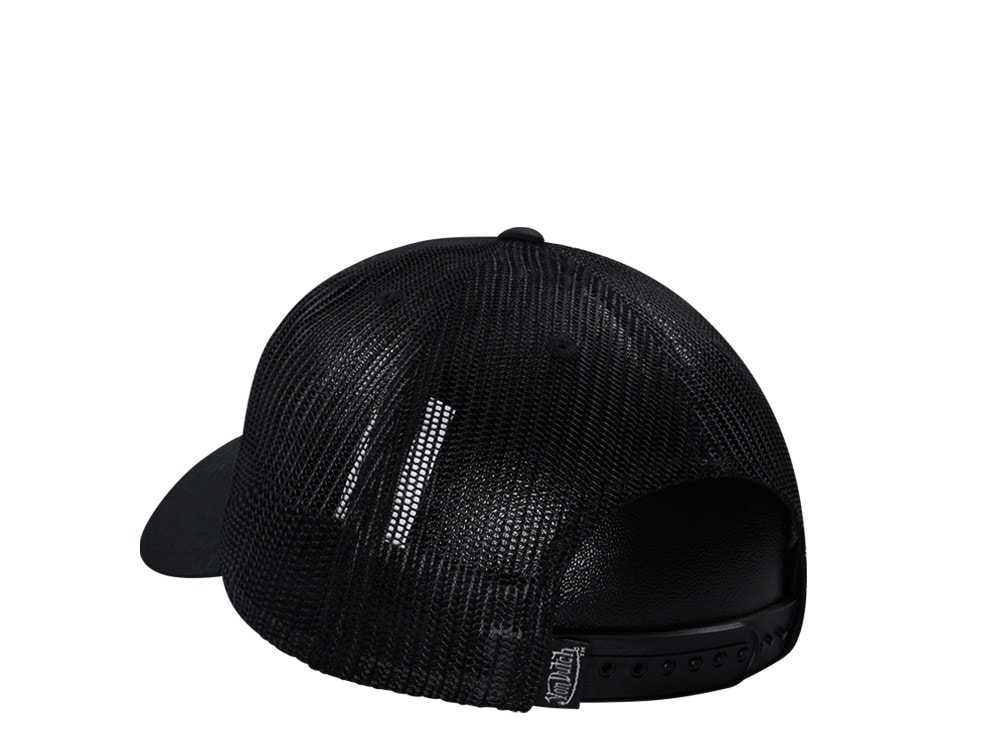 Von Dutch Oval Patch All Black Kids Edition Trucker Snapback Gorra