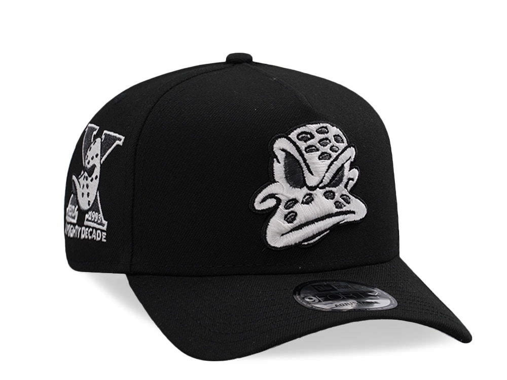 New Era Anaheim Ducks 10th Anniversary Black Prime Edition 9Forty A Frame Snapback Gorra
